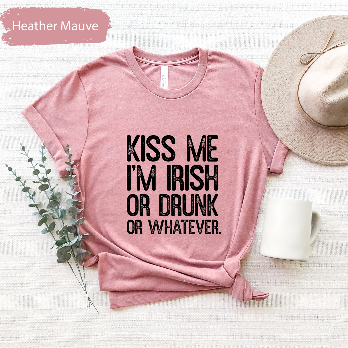 Kiss Me I'm Irish or Drunk or Whatever Shirt, Funny St Patricks Day Tee, Irish Drinking Party TShirt, Women St Patricks, Drinking Day Outfit