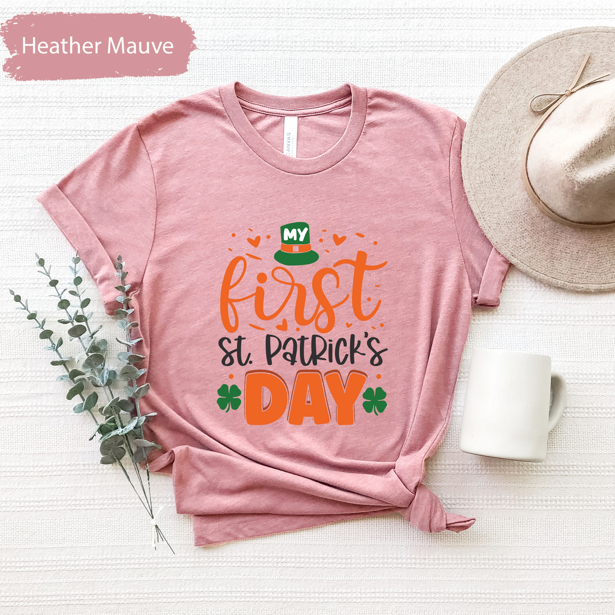 My First St Patricks Day Shirt, Baby St Paddys Day T-Shirt, Cute Lucky Shamrock Tee, Irish Baby Graphic Tees, Lucky Clover Toddler T shirts