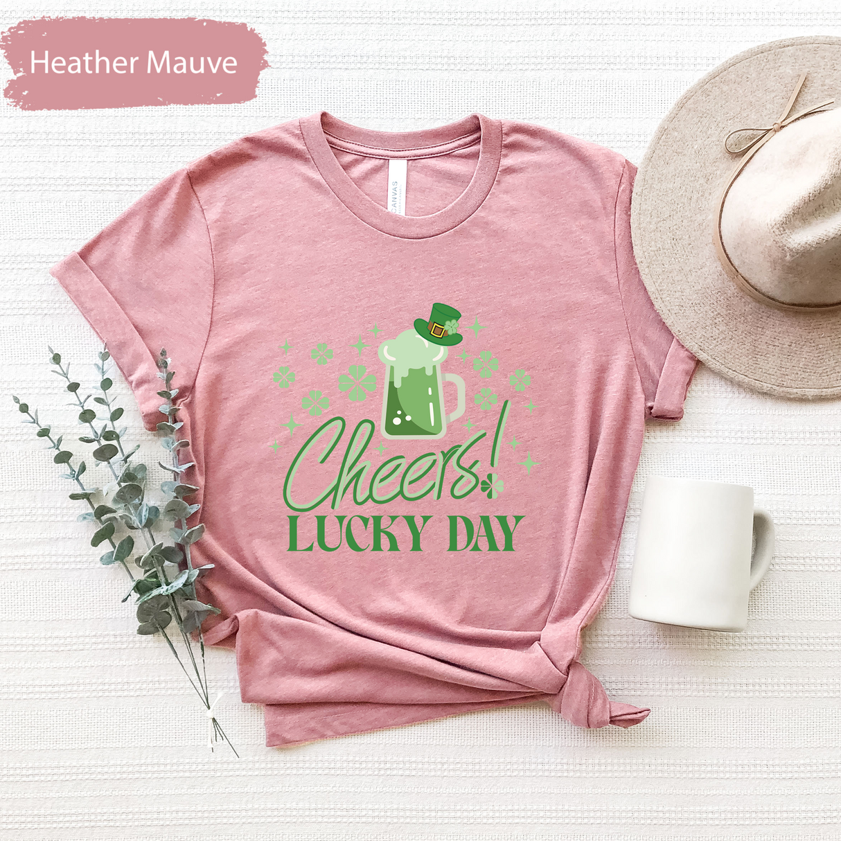 St Patricks Day Cheers Lucky Day T-Shirt, Green Beer Shirt, Beer Lover Gift, Irish Pub Party T-Shirt, Funny Patricks Outfit, Bar Crawl Shirt