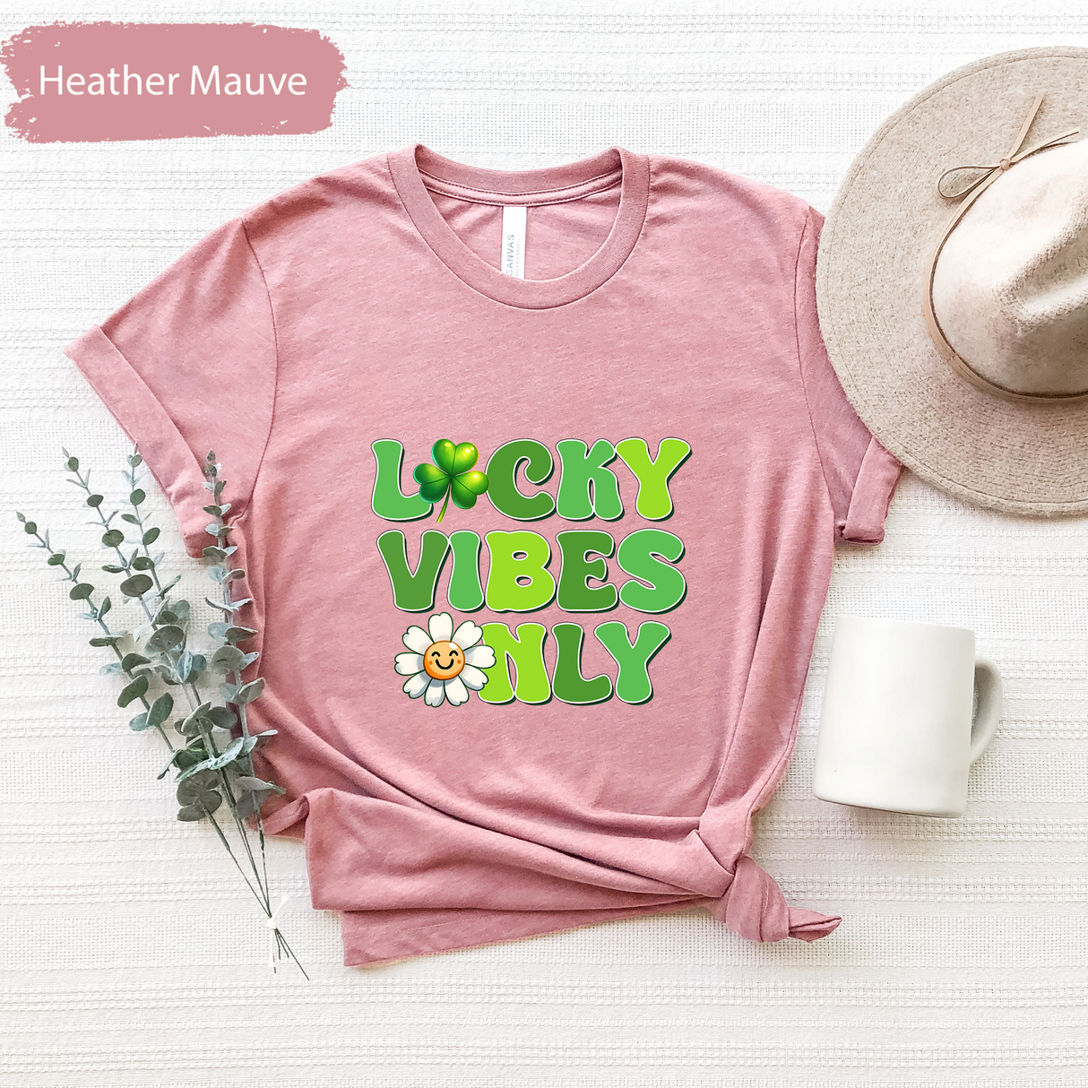 Lucky Vibes Only Shirt St Patricks Day Gift, Retro St Patricks Day Tshirt, Cute Daisy Graphic TShirt, Fun Shamrock Shirt, St Patricks Outfit