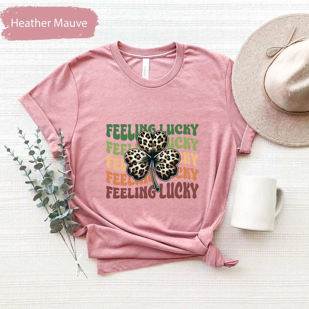 Leopard Shamrock Shirt, Trendy St. Patrick’s Day Tshirt, Womens St Patricks, Feeling Lucky Shirt, Cute Retro Clover T-Shirt, Irish Day Gift