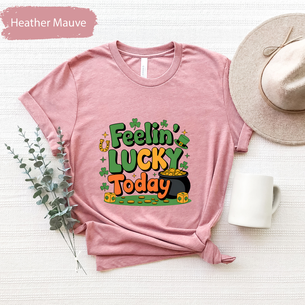 Feeling Lucky Today T-Shirt, St Patricks Day Lucky Shirt, Funny Saint Pattys Festival Shirt, Lucky Charm Irish Shirt, St Patricks Apparel