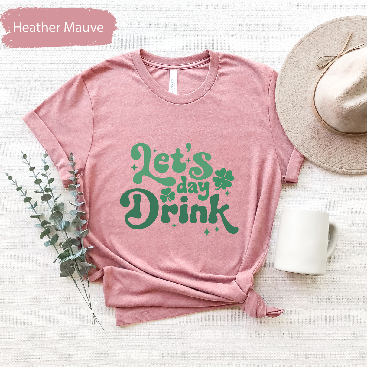 Let’s Day Drink Shirt, Funny St Patricks Day Drinking Tee, Retro Irish Party T-Shirt, Lucky Pub Crawl Outfit, St Paddys Beer Lover Gifts