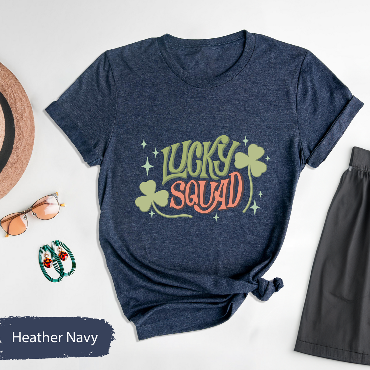 Lucky Squad T-Shirt, St Patricks Day Group Shirt, Shamrock Graphic Tee, St Paddys Party Shirt, Funny Lucky Shirt, Matching Festival Tees