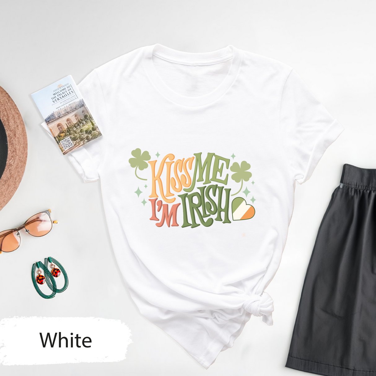 Kiss Me I'm Irish T-Shirt, St Patricks Day Shirt, Irish Gifts for Her, Women St Paddys Day TShirt, Funny Ireland Festival Shirt,Graphic Tees