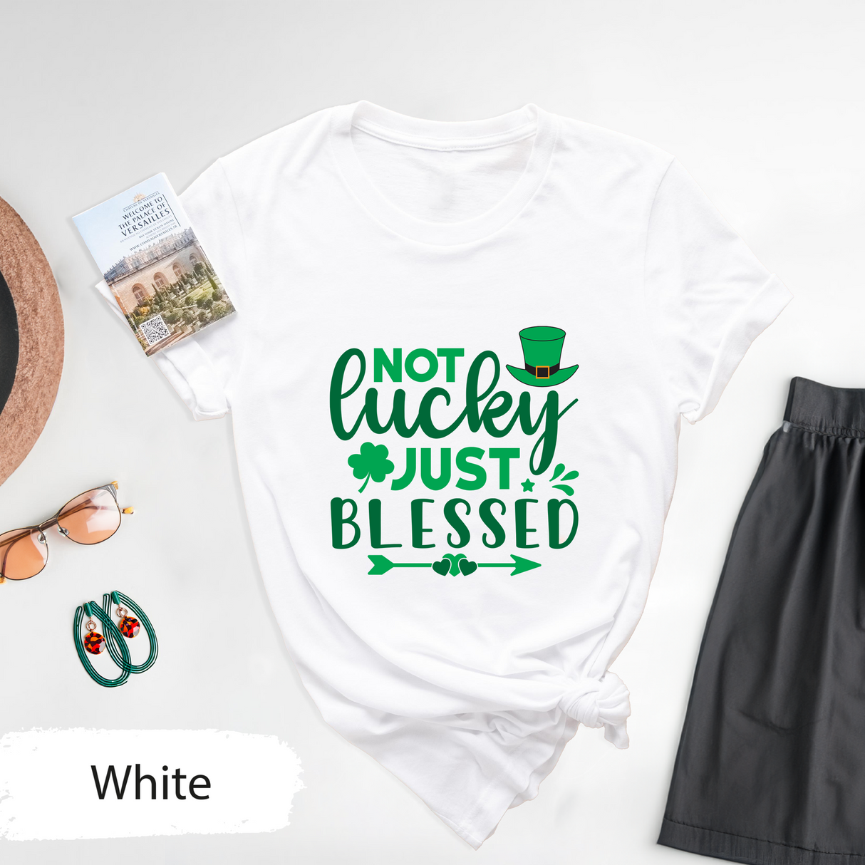 Not Lucky Just Blessed Shirt, Christian St Patrick's Day Shirt, Unisex T-Shirt, Religious Irish Blessing Tee, Lucky Clover Shirt, Irish Gift