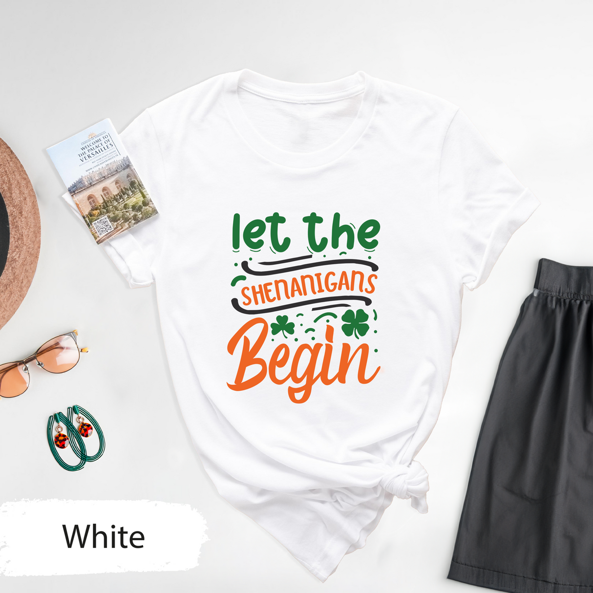 Let The Shenanigans Begin Shirt, St Patricks T-shirt, Irish Festival Outfit, Lucky Graphic T Shirt, Funny St Patricks Day, Positive Shirt