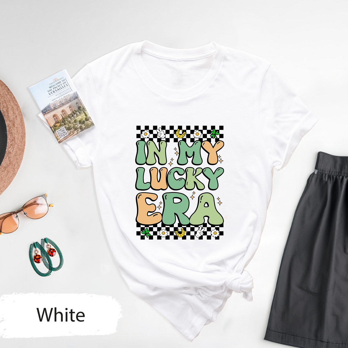 In My Lucky Era Shirt, Retro St Patricks Day Graphic Tee, Lucky Aesthetic T Shirt, St Patricks Day Shirt, Cute Clover Tshirt, Irish Day Gift