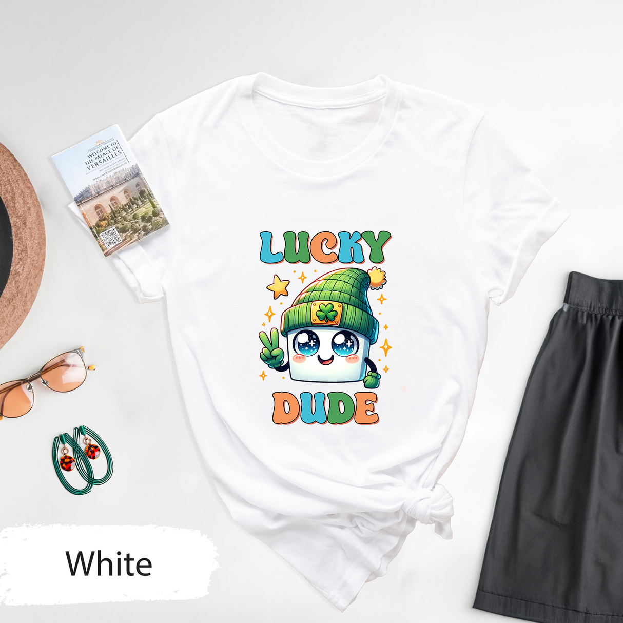 Lucky Dude T-Shirt, Boys St Patricks Day Shirt, Lucky Shamrock Tee, Lucky Dude Funny St Pattys Day Shirt, Gift for Boyfriend, Gift for Kids