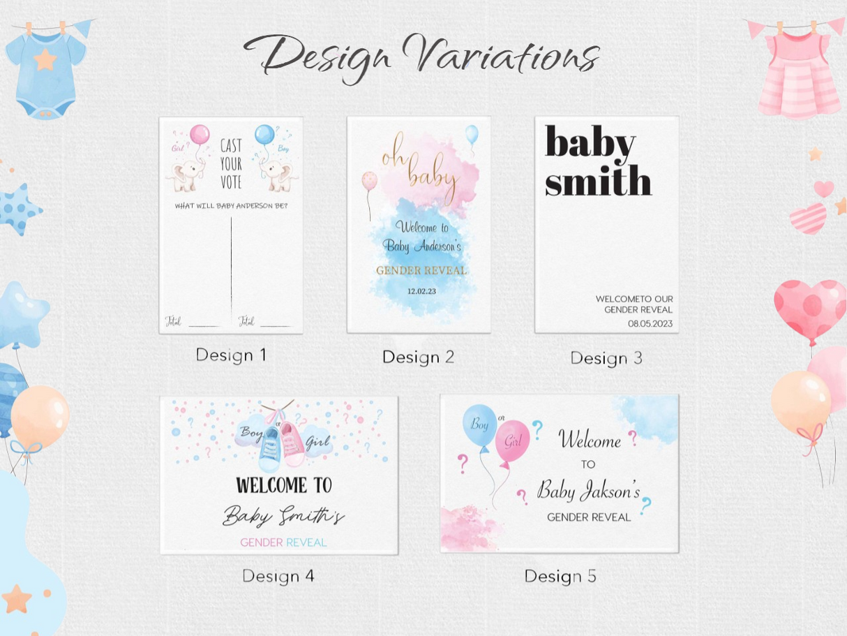 Custom Gender Reveal Party Welcome Sign, Boho Watercolor Welcome Sign, Large Gender Reveal Party Sign, Boy or Girl, Pampas Grass