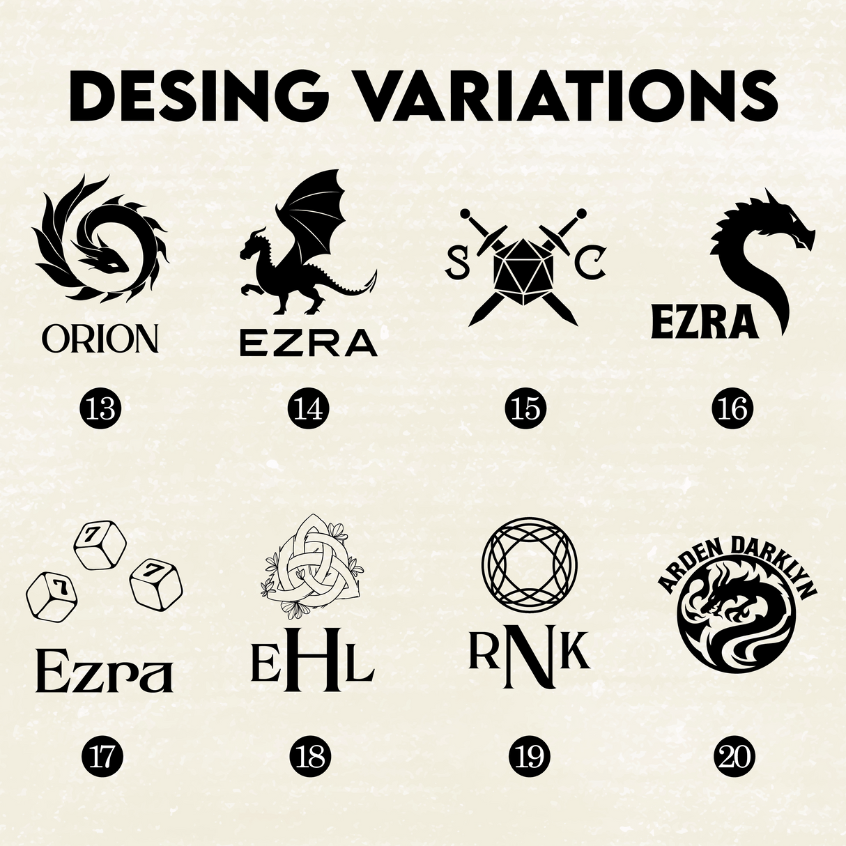 Personalized Engraved RPG Dice Bag: Custom Leather Dice Pouch for Tabletop Games