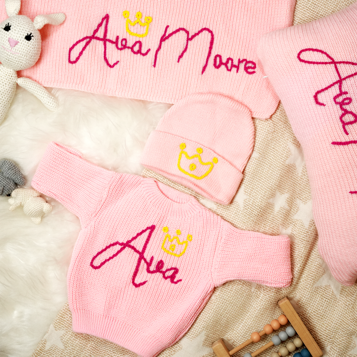 Custom Toddler Name Sweater, Baby Shower Gifts, Embroidered Baby Name Sweater, Baby Boy New Born Gift, Newly Mom Gift Idea, Custom Baby Gift