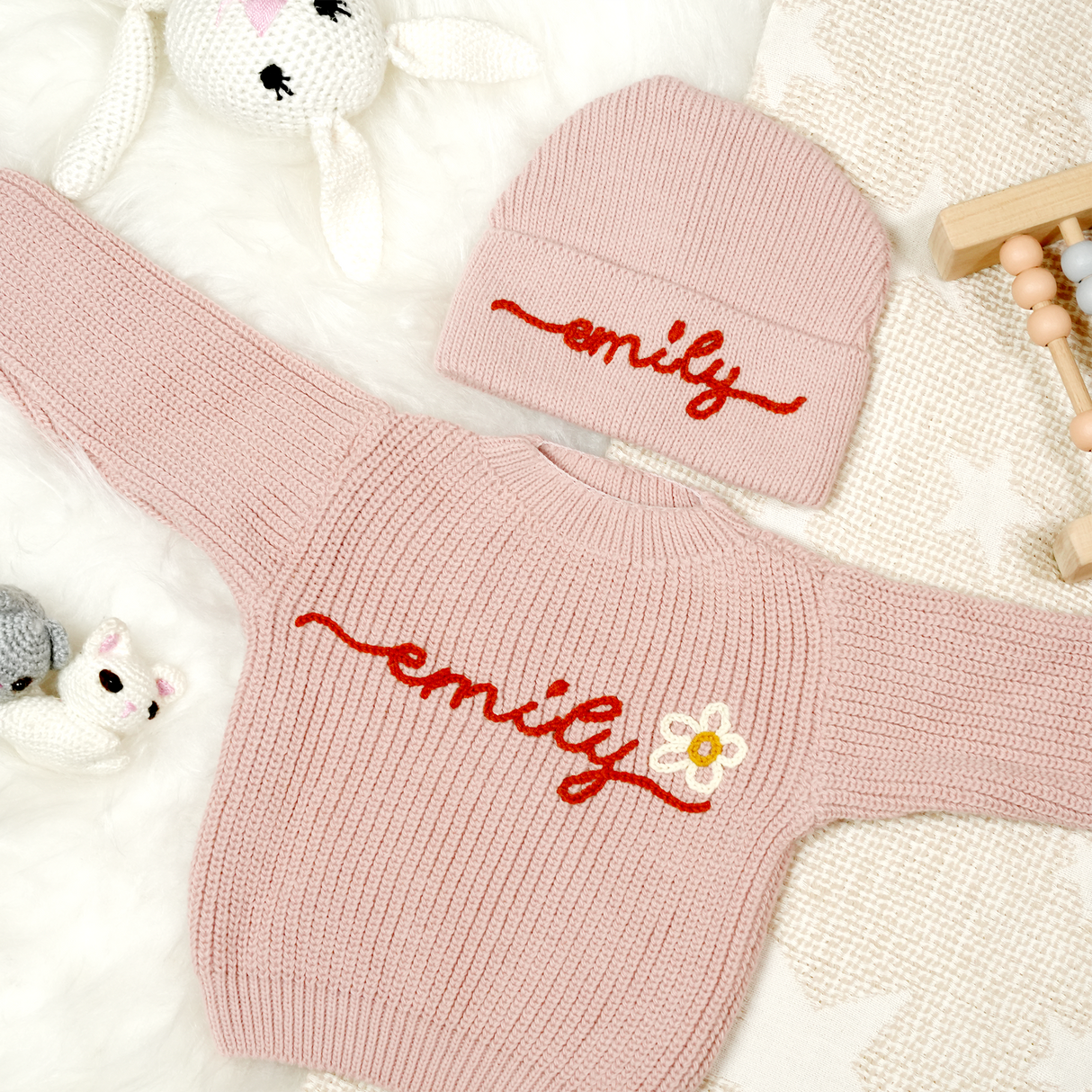 Custom Baby Embroidered Blanket, Personalized Blanket, Stroller Blanket, Newborn Gift, Baby Shower Gift, Embroidered Beanie, Sweater, Pillow