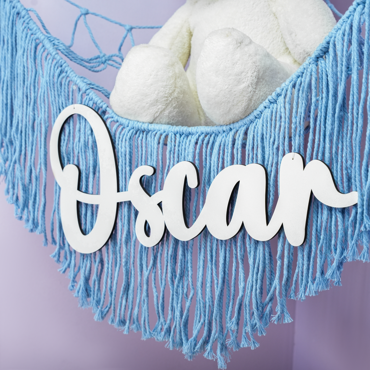 Macrame Squishmallow Toy Storage Wall Decor, Handmade Kids Room Decor, Toy Organization, Stuffed Animal Net, Boho Nursery Decor, Toy Hammock