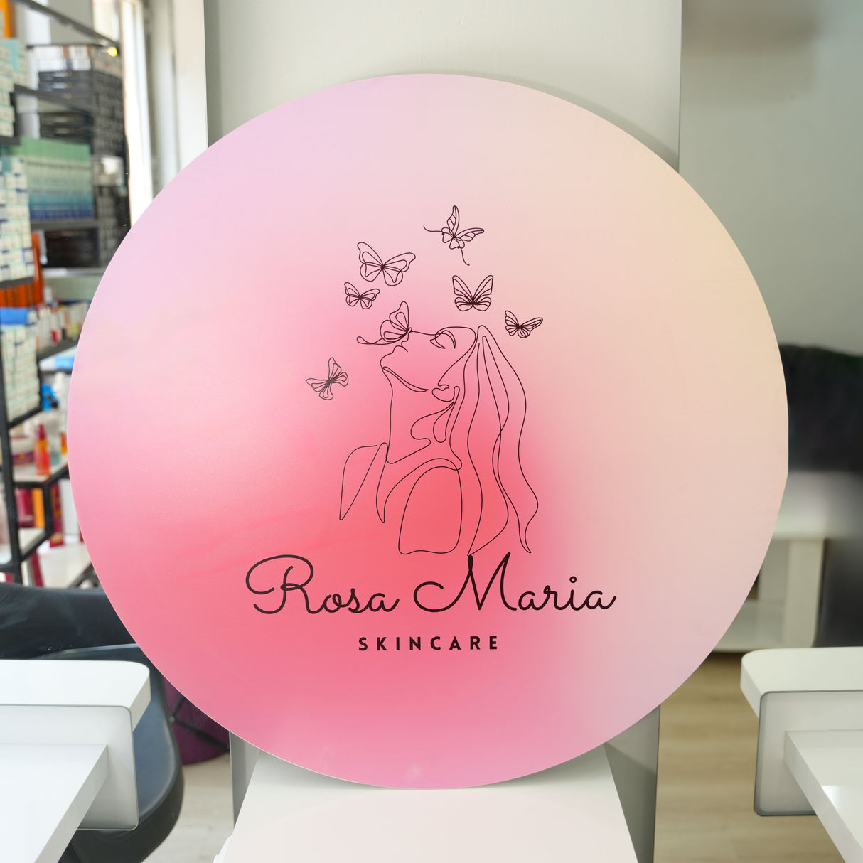 Custom Business Logo Outdoor Sign: Waterproof Business Signage, Salon Front Door Decor