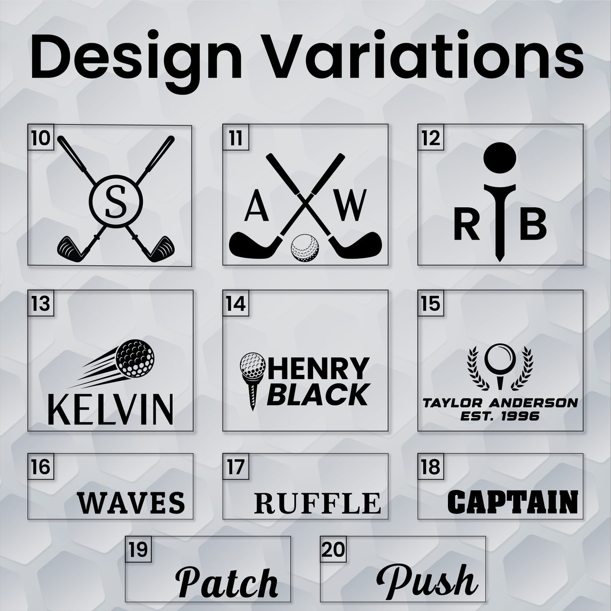 Custom Name Golf Bag Tag: Engraved Leather Personalized Gift for Golfers