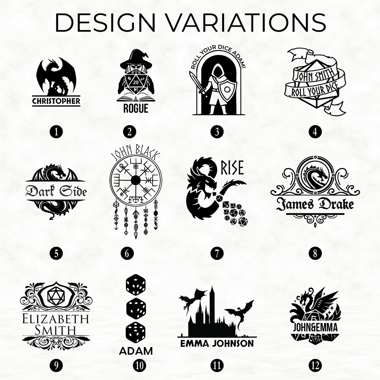 Dungeons and Dragons Dice Box: Personalized Wooden Dice Rolling Tray and Storage