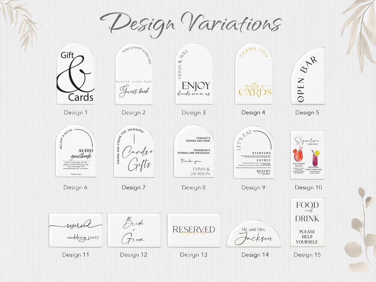 Personalized Wedding Reception Decor, Wedding Groom and Bride Table Sign, Elegant Wedding Table Numbers, Wedding Table Decor, Personalized
