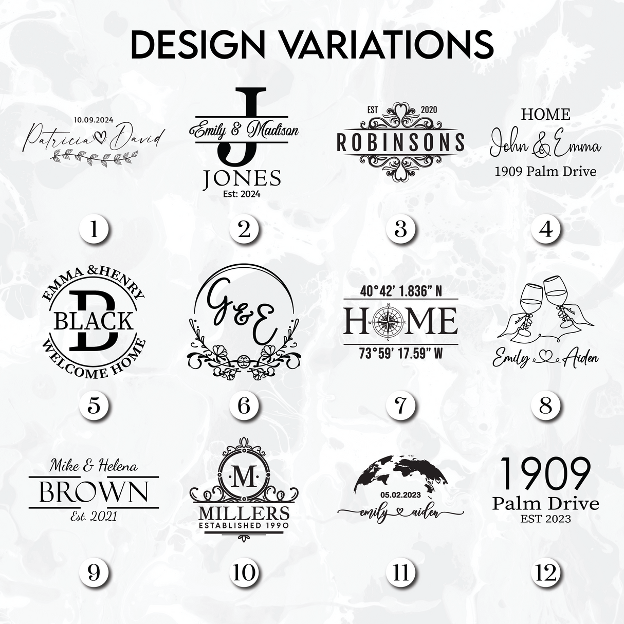 Personalized Walnut Epoxy Wedding Plate: Engraved Decorative Tray with Names & Date