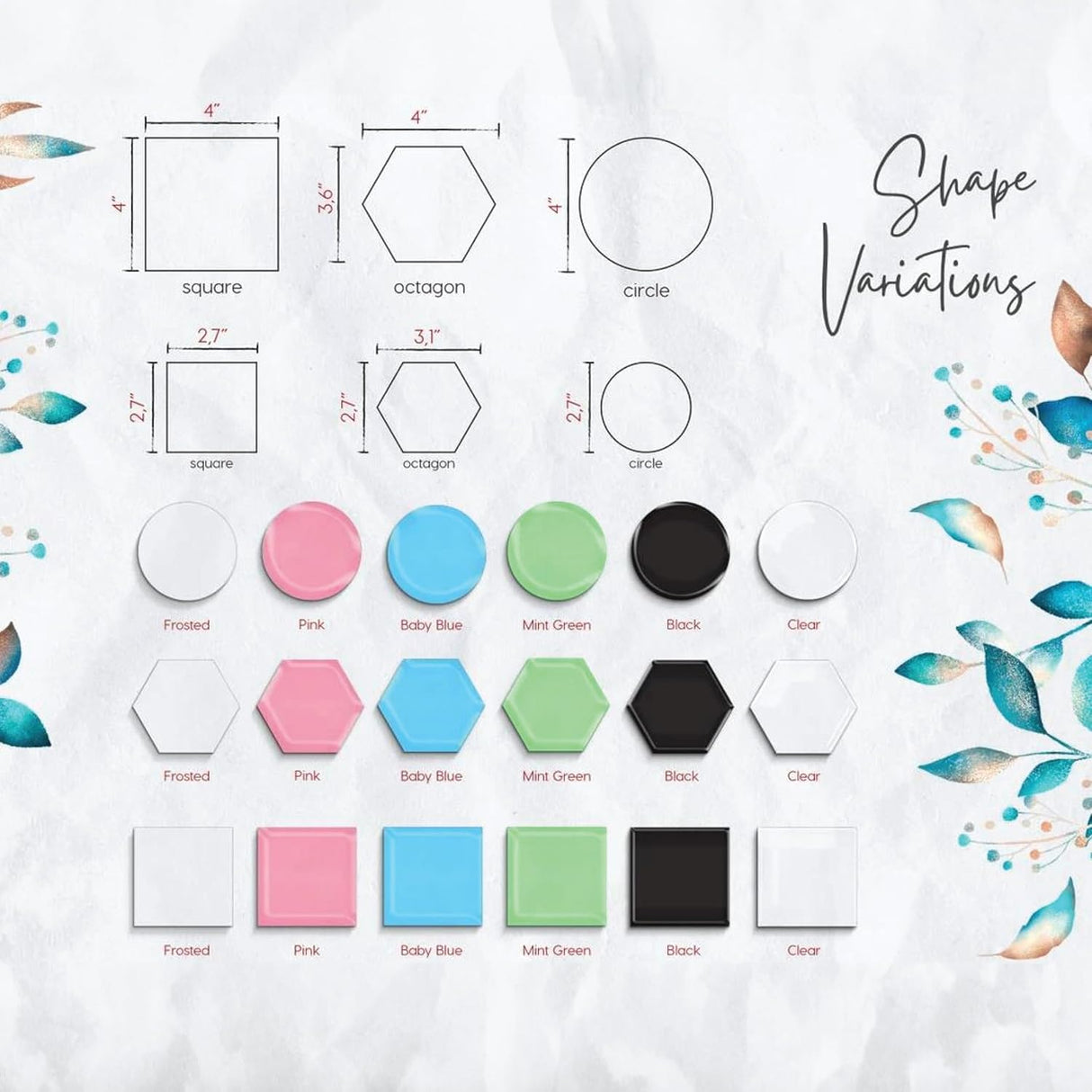 Custom Baby Shower Gift, Acrylic Coaster Set, Baby Shower Favors in Bulk, Boy Baby Shower Favors, Girl Baby Shower Ideas, Favors for Guests