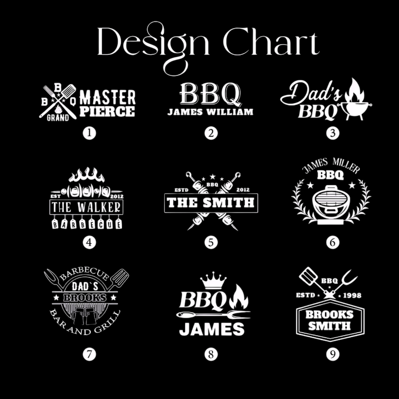 Personalized Leather Apron | BBQ Gift for Dad