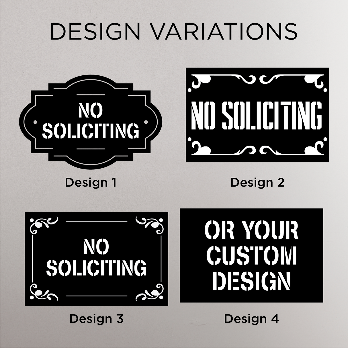 No Soliciting Garden Stake Sign: Custom Metal Yard Sign for Outdoor Decoration