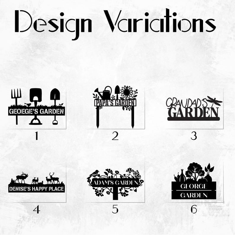 Custom Garden Plant Markers: Metal Plant Name Label for Backyard Gardeners