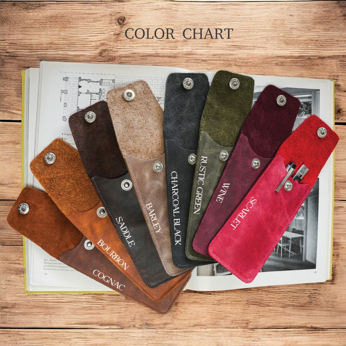Personalized Leather Corner Bookmark | Gift Set for Book Lovers