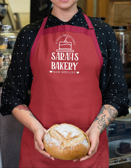 Baking Apron, Baker Apron, Bakery Gift, Cooking Apron, Custom Apron, Apron For Women, Personalized Apron, Personalize Apron - Arria Home