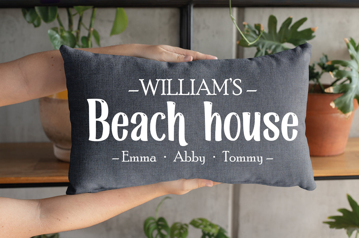 Beach House Pillow, Porch Life Pillow, Patio Pillow Cover, Outdoor Pillow, Summer Pillow, Beach House Decor, New Home Gift, Housewarming - Arria Home