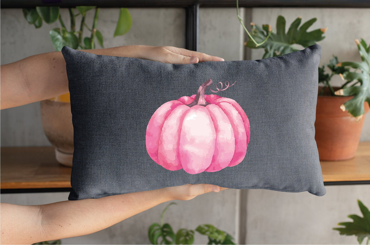 Pink Pumpkin Pillow, Pumpkin Decor, Fall Pillow Cover, Pumpkin Pillow, Fall Pink Pumpkin, Farmhouse Decor, Fall Throw Pillow, Fall, Pumpkin - Arria Home