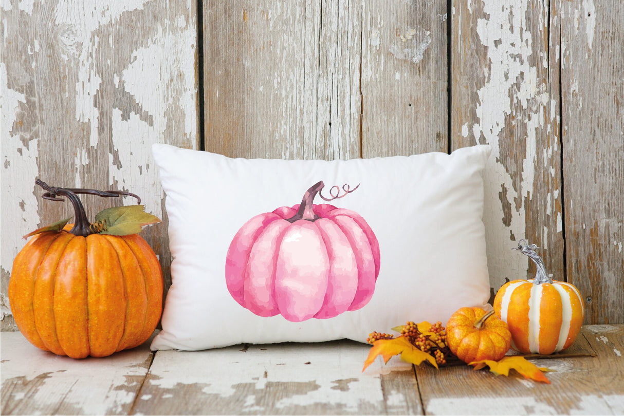 Pink Pumpkin Pillow, Pumpkin Decor, Fall Pillow Cover, Pumpkin Pillow, Fall Pink Pumpkin, Farmhouse Decor, Fall Throw Pillow, Fall, Pumpkin - Arria Home