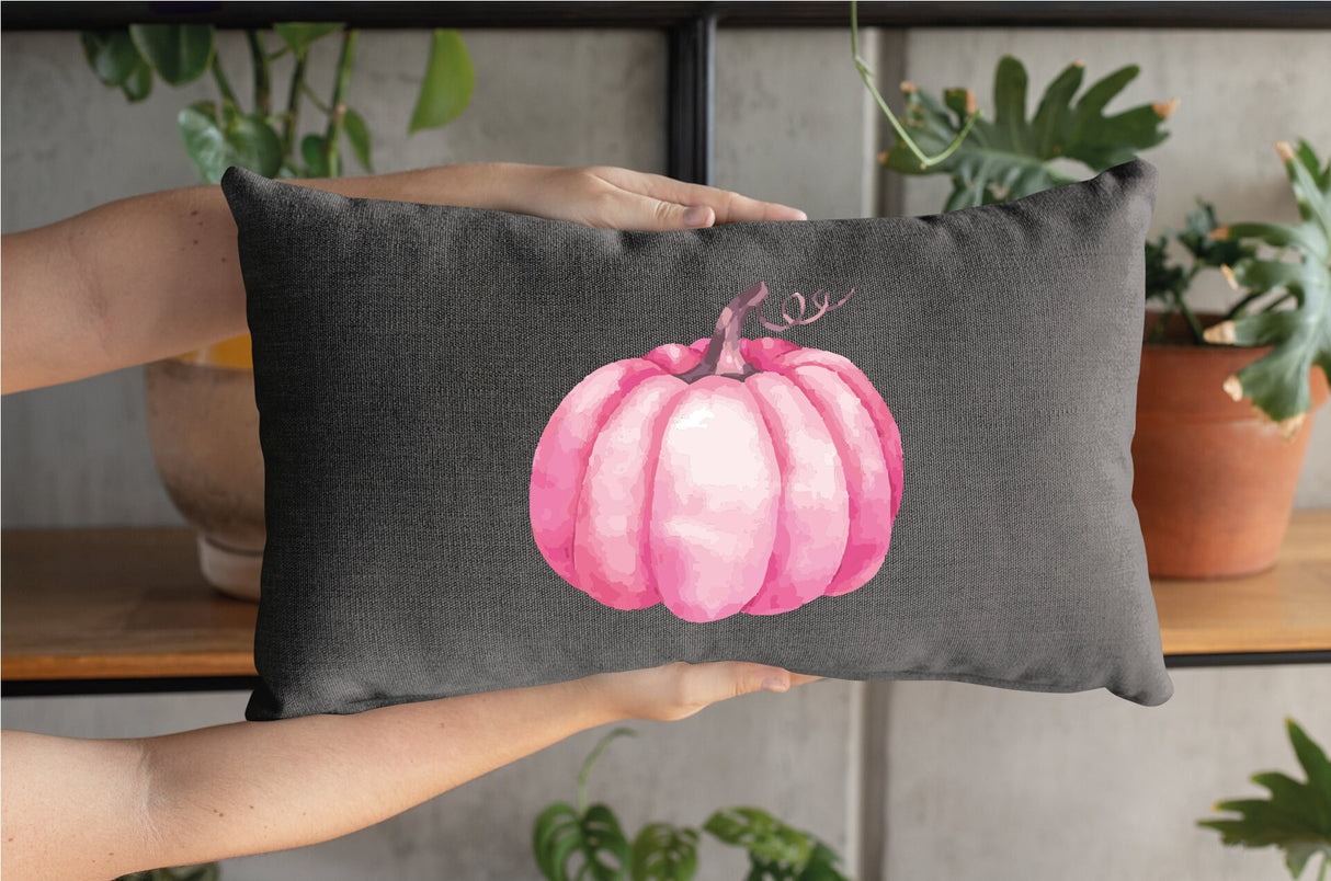 Pink Pumpkin Pillow, Pumpkin Decor, Fall Pillow Cover, Pumpkin Pillow, Fall Pink Pumpkin, Farmhouse Decor, Fall Throw Pillow, Fall, Pumpkin - Arria Home