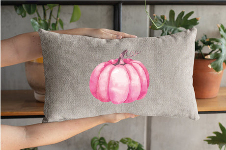 Pink Pumpkin Pillow, Pumpkin Decor, Fall Pillow Cover, Pumpkin Pillow, Fall Pink Pumpkin, Farmhouse Decor, Fall Throw Pillow, Fall, Pumpkin - Arria Home