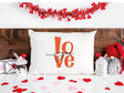 Valentine Pillow, Love Pillow, Personalize Couple Throw Pillow, Valentines Day Decor, Custom Pillowcase, Couple Gift, XOXO, Valentine Gift - Arria Home