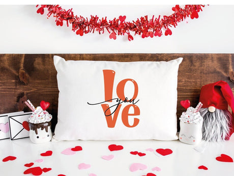 Valentine Pillow, Love Pillow, Personalize Couple Throw Pillow, Valentines Day Decor, Custom Pillowcase, Couple Gift, XOXO, Valentine Gift - Arria Home