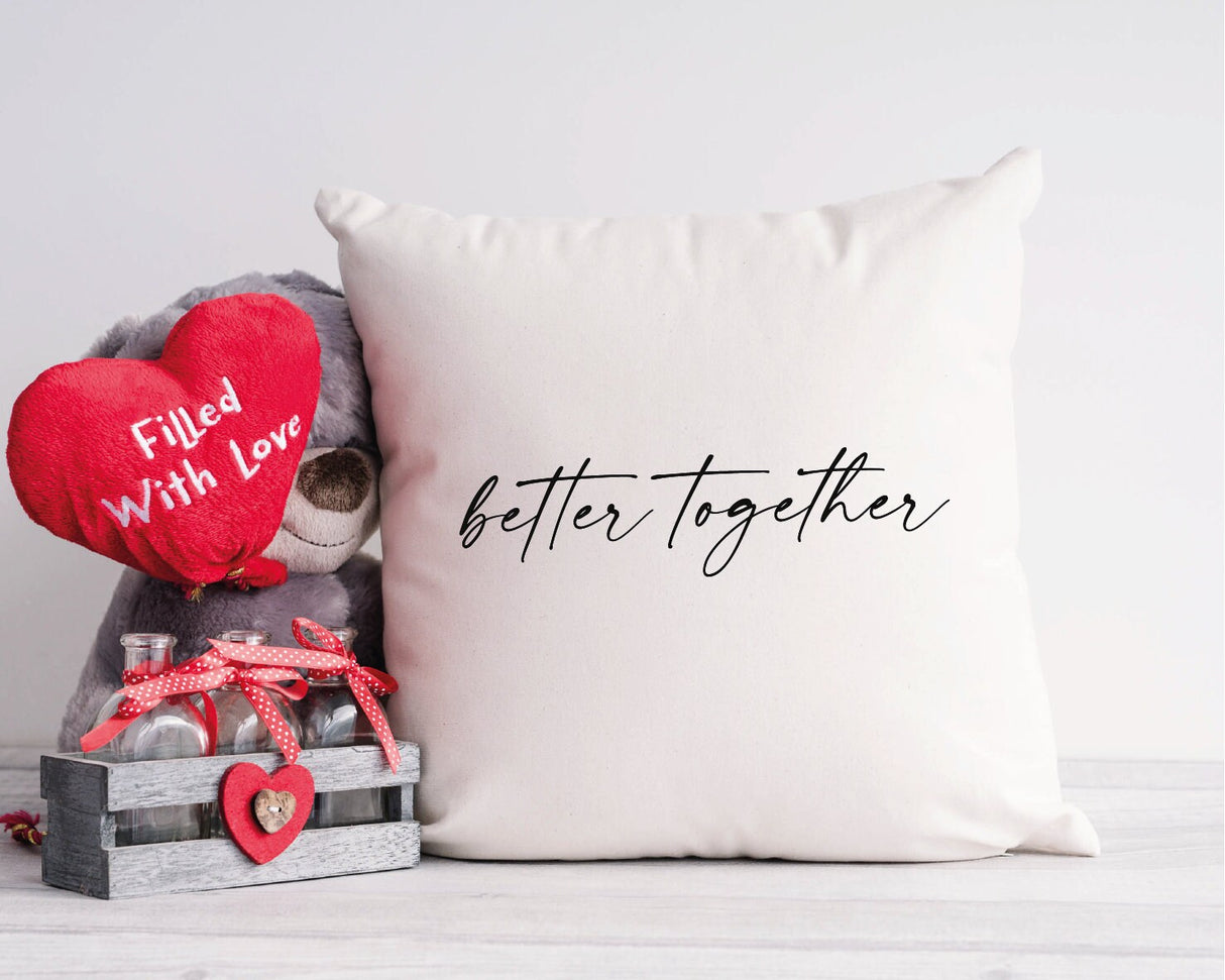 Better Together Pillow, Love Lumbar Pillow, Valentine Pillow, Anniversary Gift, Housewarming Gift, Gift For Her, Valentines Day Gift, Decor - Arria Home
