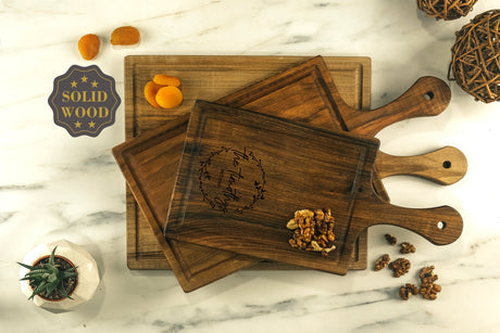 Engraved Cutting Board, 15 Style 3 Wood, Personalized Cutting Board, Custom Wedding Gift, Anniversary Gift, Engagement Gift, Housewarming - Arria Home