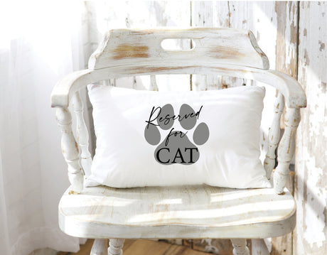 Reserved For Cat Pillow, Cat Pillow, Cat Lover Pillow, Cat Lover Gift, Gift for Cat, Custom Cat Pillow, Pillow for Cuties, Personalized Gift - Arria Home
