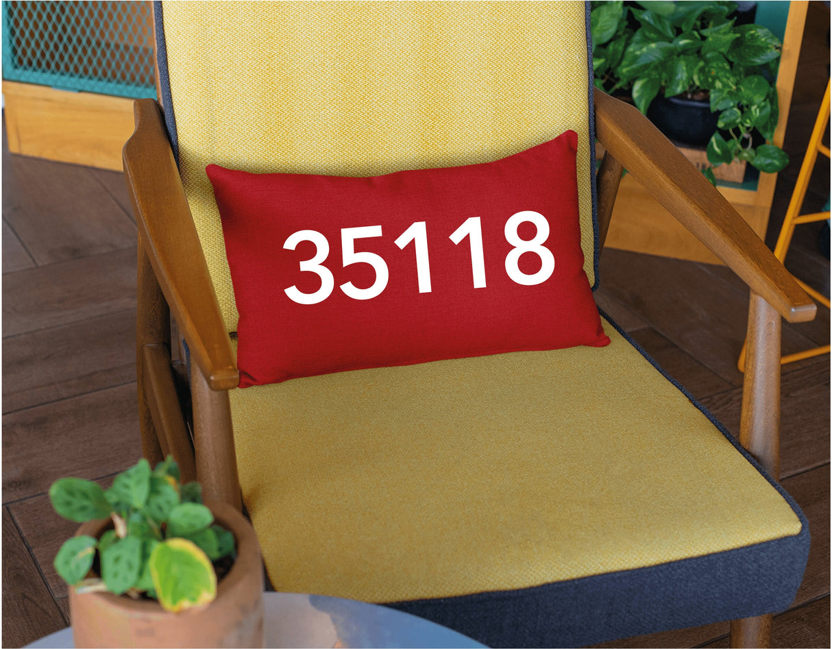 Personalized Zip Code Pillow, New Home Gift, Dorm Decor, Monogrammed Gift, Housewarming Gift, Home Decor, Farmhouse Decor, Living Room Decor - Arria Home