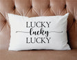 Lucky Pillow, Lucky Personalized Pillow, Custom Lucky Pillow, Spring Lucky Decor, Spring Pillow, Spring Decor, Personalized Gift, Decorative - Arria Home