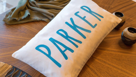 Embroidered Pillow, Name Pillow, Birthday Gift, Personalized Gift for Kids, Kid Room Decor, Collage Girl, Dorm Room Decor, Bedroom Decor - Arria Home