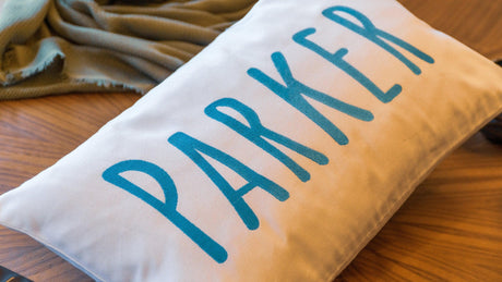Embroidered Baby Name Pillow, Crib Pillow, Baby Room Decor, Baby Shower Gift, Baby Name Pillow, Custom Pillow, Embroidery, New Baby Gift - Arria Home
