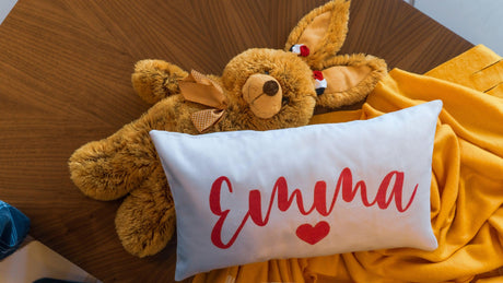 Embroidered Kid Name Pillow, Girl Room Decor, Kid Room Decor, Baby Giril Name Pillow, Girl Birthday Gift, Nursery Pillow, Custom Pillow - Arria Home