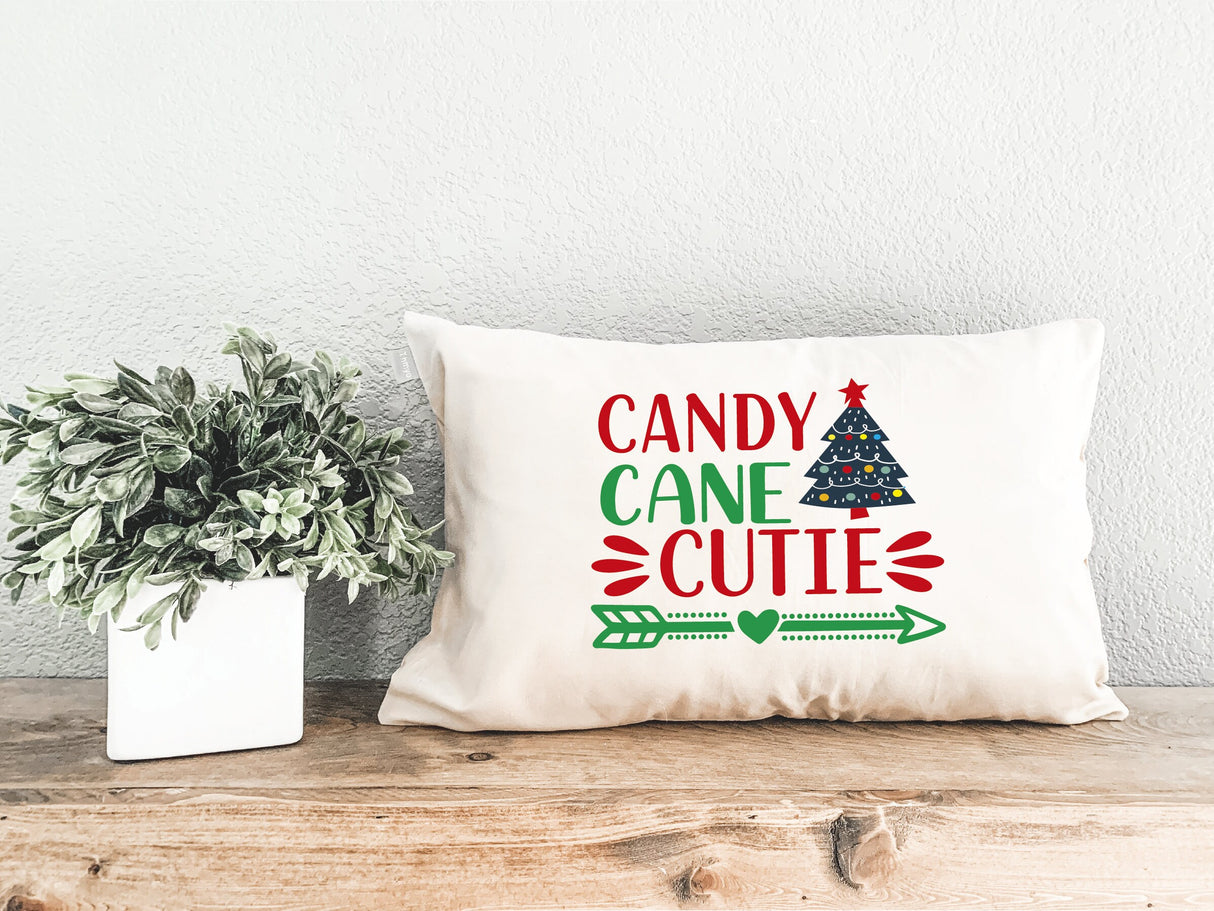 Candy Cane Christmas Pillow, Christmas Decorations, Christmas Pillow, Candy Cane Cutie Decor, Christmas Farmhouse Decor, Personalized Gift - Arria Home