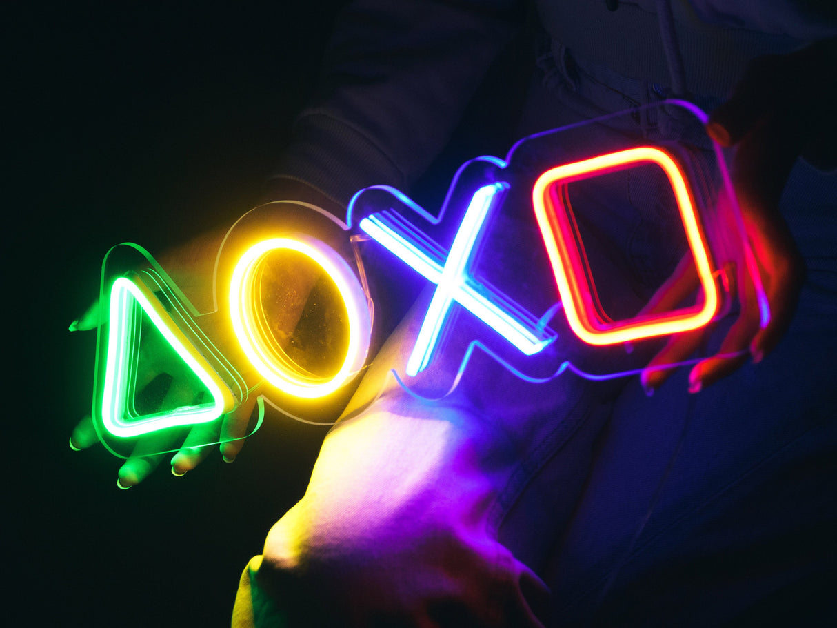 Custom Game Room Decor Led Neon Light, Gaming Gift, PlayStation Wall Art, Game Room Wall Decor, Gamer Tag Neon Sign, Gift for Him, Streamer