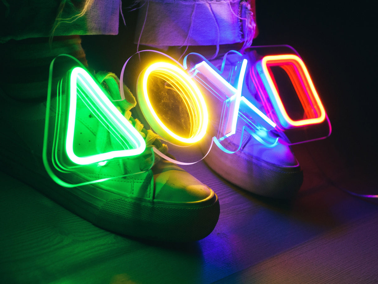 Custom Game Room Decor Led Neon Light, Gaming Gift, PlayStation Wall Art, Game Room Wall Decor, Gamer Tag Neon Sign, Gift for Him, Streamer