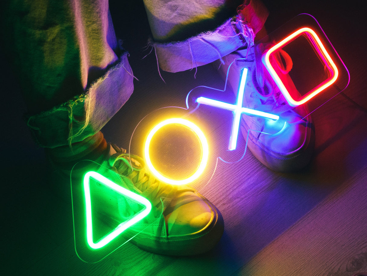 Custom Game Room Decor Led Neon Light, Gaming Gift, PlayStation Wall Art, Game Room Wall Decor, Gamer Tag Neon Sign, Gift for Him, Streamer