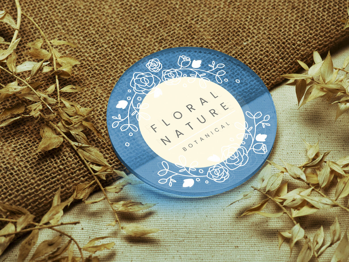 Custom Business Coaster, Personalized Acrylic Coaster Set, Gift for New Business Owners, Corporate Client Gift, Gift for Boss, Logo Coaster - Arria Home