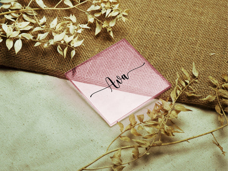 Custom Baby Shower Gift, Acrylic Coaster Set, Baby Shower Favors in Bulk, Boy Baby Shower Favors, Girl Baby Shower Ideas, Favors for Guests - Arria Home